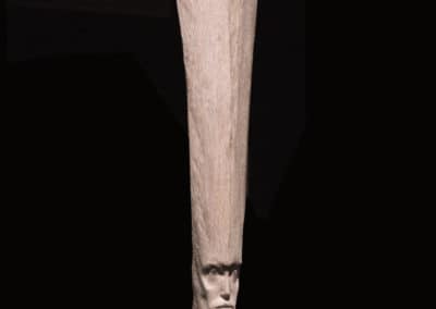 Davide Galbiati, Vertical White marronnier, 24 x 15 x 110 cm, 2017