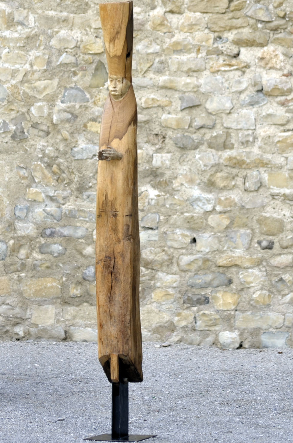 " Prophète " solive en chêne, 187 cm, 2013 - Pièce unique